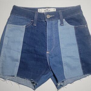 Hollister Womens Blue Denim Soft Strech Cut Off Shorts Size 24 Waist